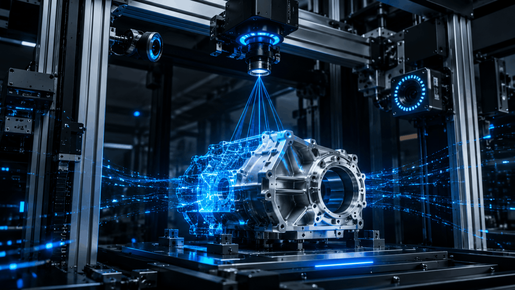 Automatisierte Qualitätsprüfung, Messtechnik und Scanning für reproduzierbare und transparente Prüfprozesse. Vision, 2D-/3D-Messtechnik und digitale Auswertung werden zu einer durchgängigen Qualitätslösung kombiniert.